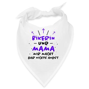 Bikerin Spruch Biker Lustiges Bikerin Geschenk - Bandana - Weiß - Vorne
