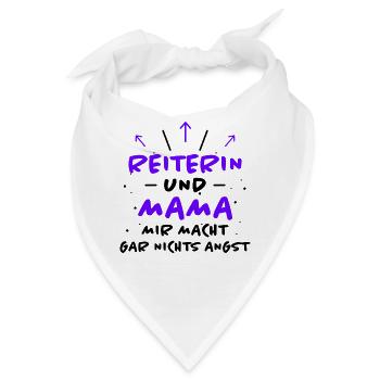 Reiterin Spruch Pferde Reiten Reiterin Geschenk - Bandana - Weiß - Vorne