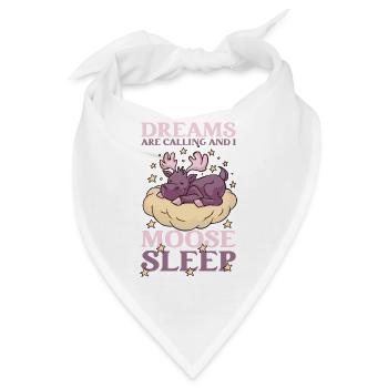 Dreams Are Calling Youth Cute Moose - Bandana - Weiß - Vorne