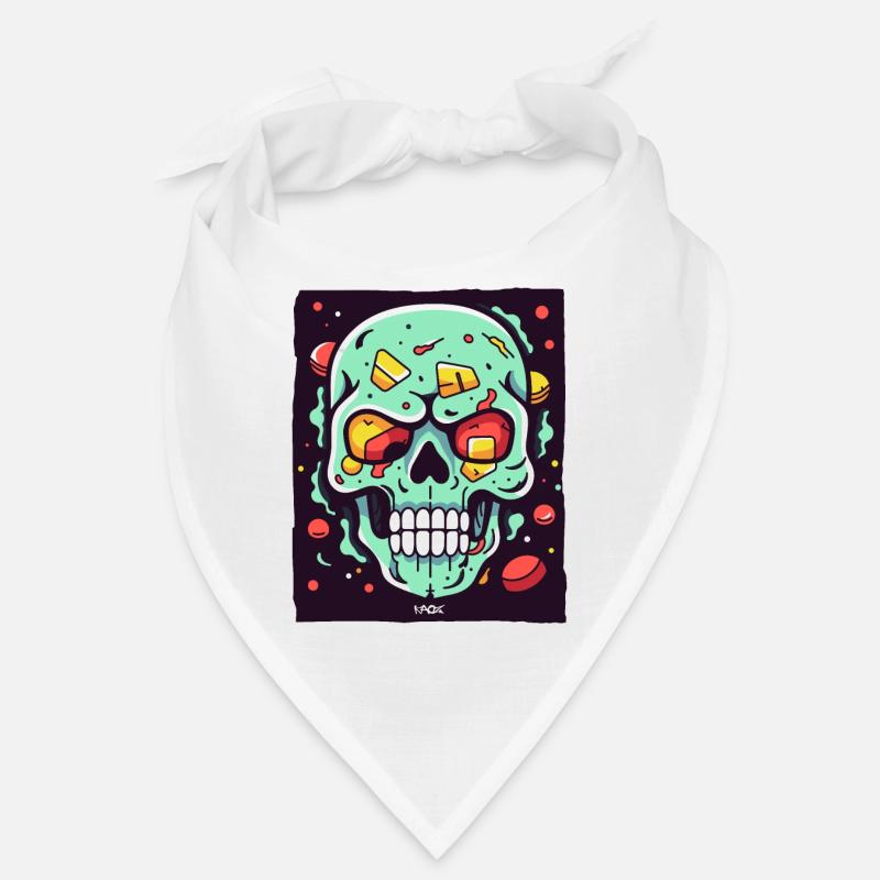 Ein weiterer fantastischer bunter Totenkopf Bandana