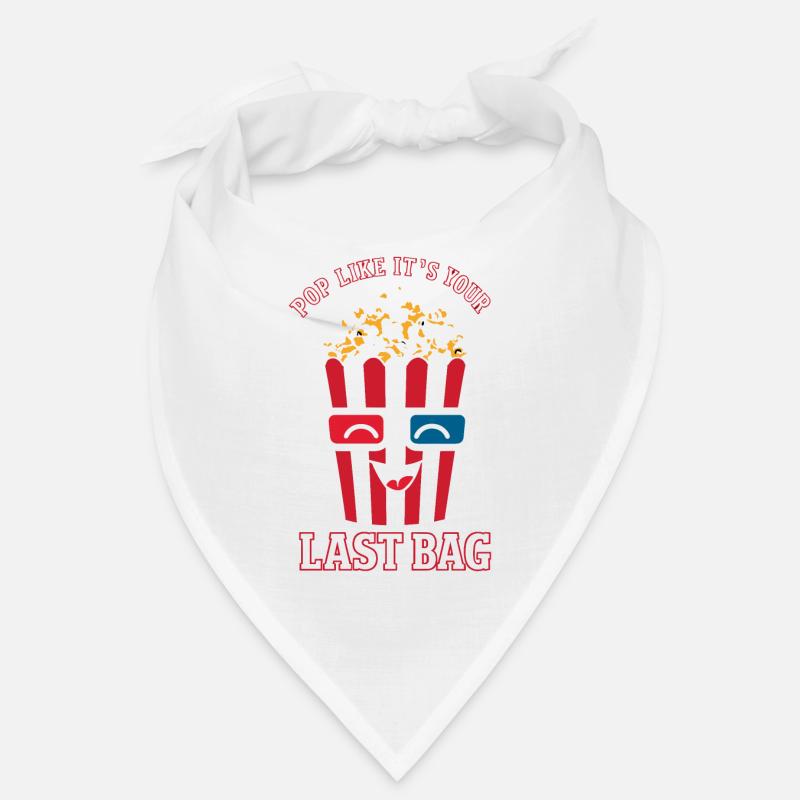 Dicton de pop-corn amusant, pop-corn en rafale Bandana