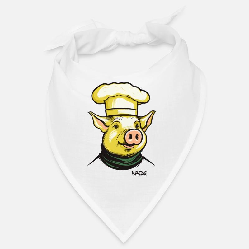 Drôle Cool Chef Cochon Chef Bandana