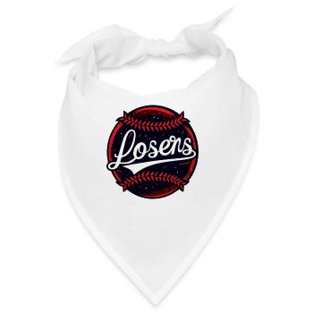 Team für Verlierer - Bandana - Weiß - Vorne