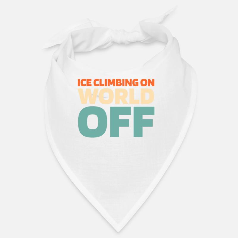 Eisklettern Ice Climbing On World Off Bandana