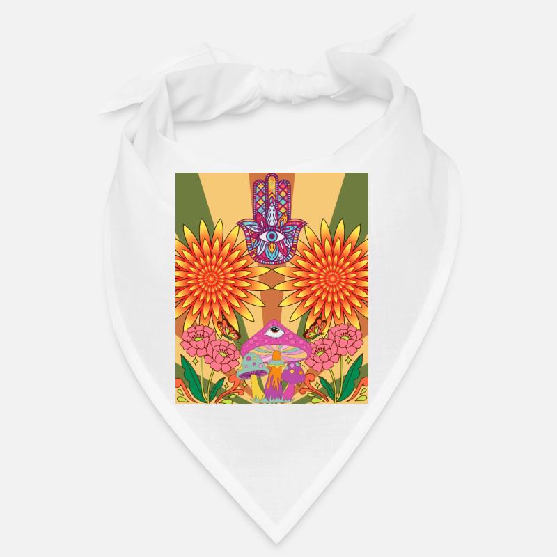 Conception de fleurs psychédéliques Bandana