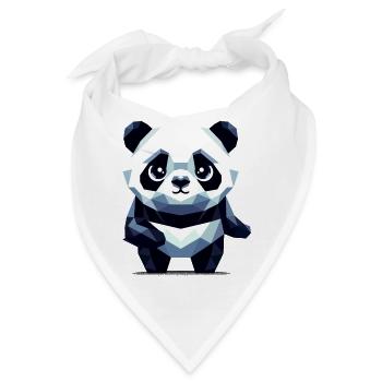 Polygon Panda - Bandana - Weiß - Vorne