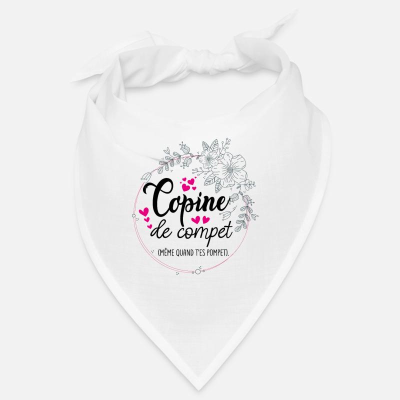 Compet Girlfriend, Best Friend, Gift, Proverb Bandana