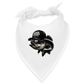 gestreifter Bassmeister - Bandana - Weiß - Vorne