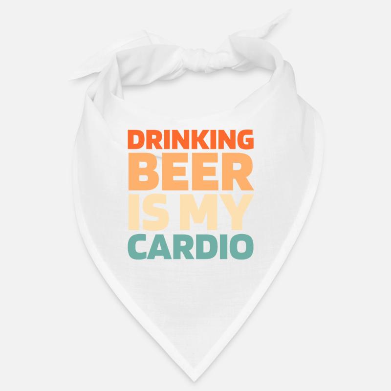Bier Bierliebhaber Funny Cardio Quote Bandana