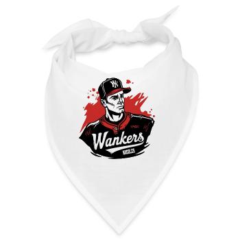 Parodie Baseball Softball Team schlaffe Nudeln - Bandana - Weiß - Vorne