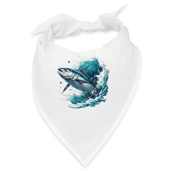 Tuna Thunfische Thunfisch - Bandana - Weiß - Vorne