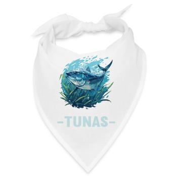 Tuna Thunfische Thunfisch - Bandana - Weiß - Vorne