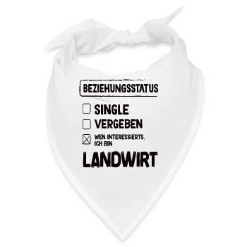 Landwirt Beziehungsstatus - Bandana - Weiß - Vorne