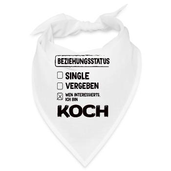 Koch Beziehungsstatus - Bandana - Weiß - Vorne