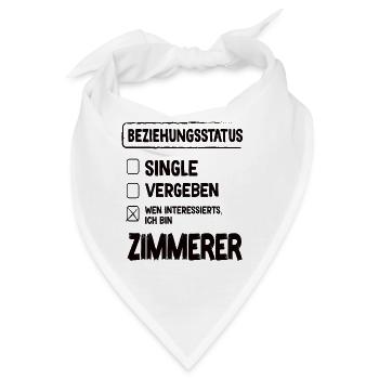 Zimmerer Beziehungsstatus - Bandana - Weiß - Vorne