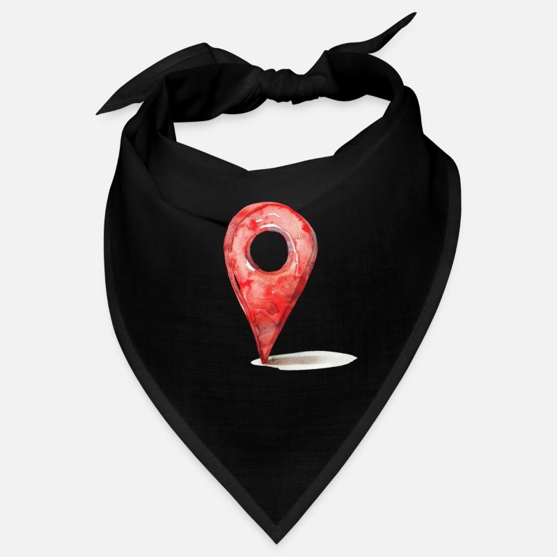 GPS Icon Determine Location Bandana