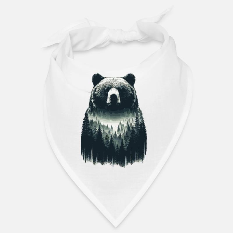 Bären Wald Kunst Bandana