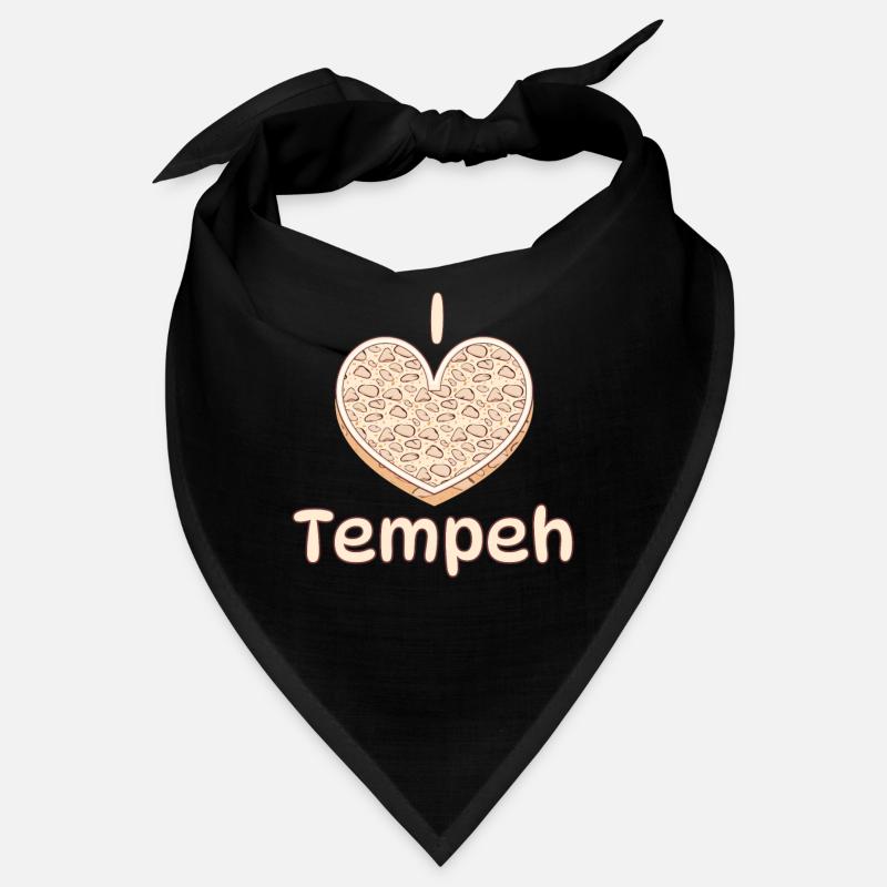 J’aime le tempeh végétalien végétalien indonésien Bandana