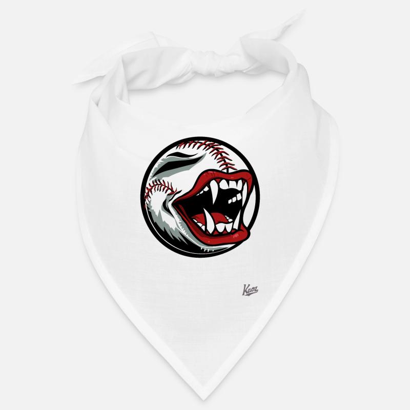Baseball mascot with vampire teeth Bandana