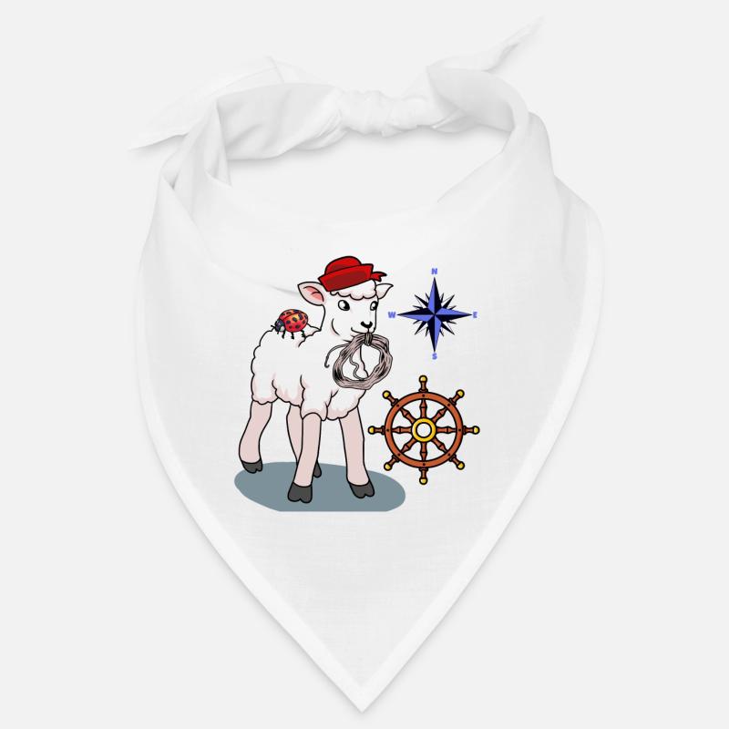Volant de marin mouton de mouton maritime compas Bandana