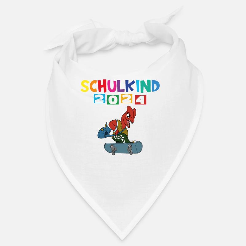 Schulkind 2024 Einschulung Schulanfang - Bandana - Weiß