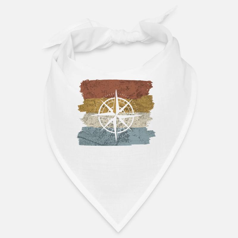 Outil de navigation de boussole de style rétro Bandana