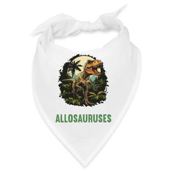 Allosaurier Allosaurus - Bandana - Weiß - Vorne