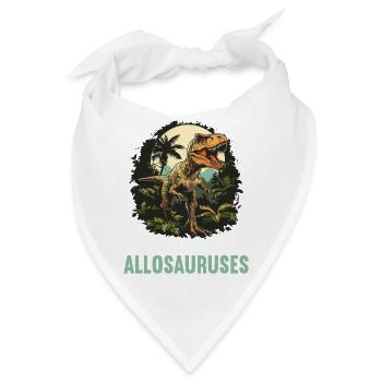 Allosaurier Allosaurus - Bandana - Weiß - Vorne