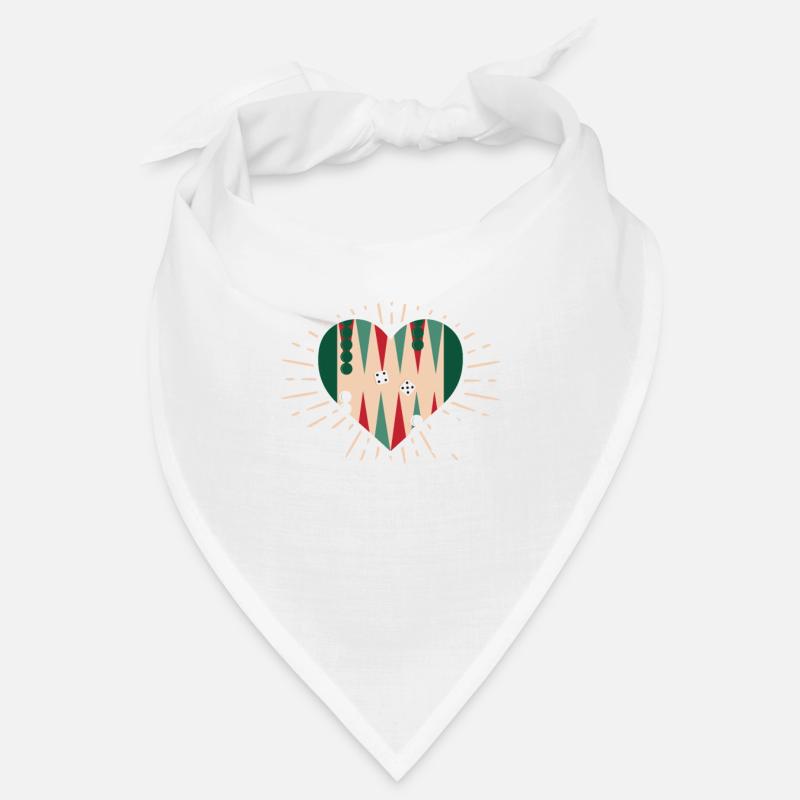 Backgammon Is My Therapy Tabletop Dice Game - Bandana - white