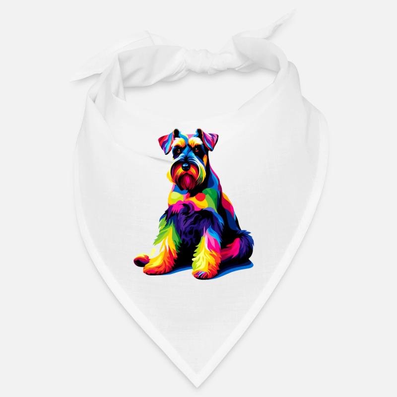 Schnauzer géant coloré Pop Art Schnauzers Bandana