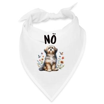 Havanese Lustiger Spruch Nö für Hundeliebhaber - Bandana - Weiß - Vorne