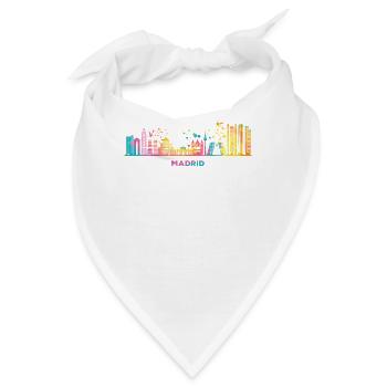 Madrid Skyline Madrid - Bandana - Weiß - Vorne