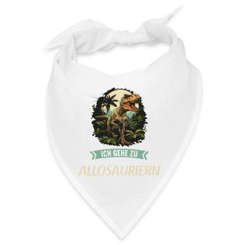 Allosaurier Allosaurus - Bandana - Weiß - Vorne