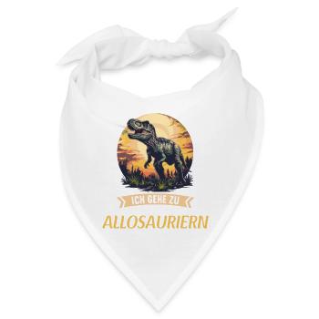 Allosaurier Allosaurus - Bandana - Weiß - Vorne
