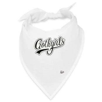 Gothgirls: Dunkle Eleganz - Bandana - Weiß - Vorne