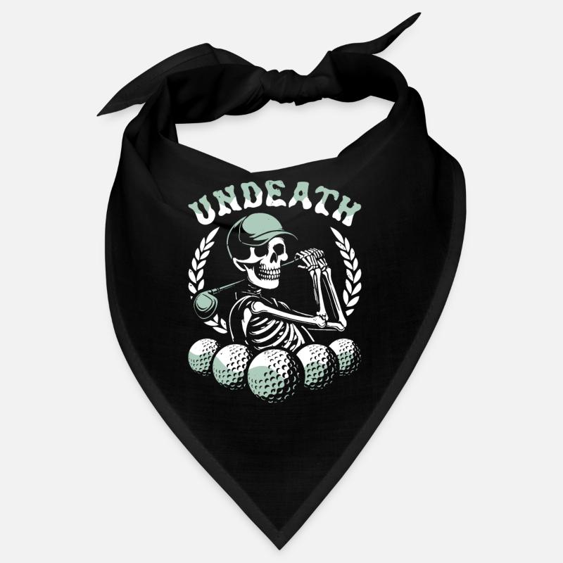 Golf Golfer Golfing Squelette Mort-Mort Bandana