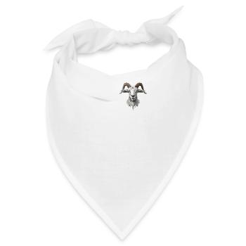Alpine Goat Bergziegen Bergziege - Bandana - Weiß - Vorne