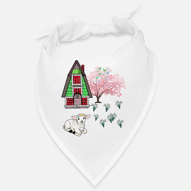 Happy Easter Lamb Schaff Easter Nature Spring Bandana