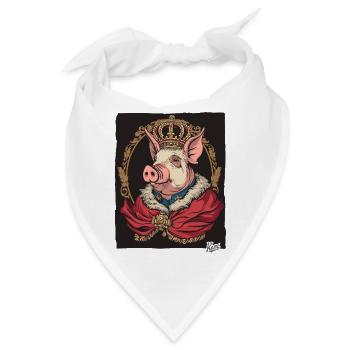 Der Schwein-König der Schweine - Bandana - Weiß - Vorne