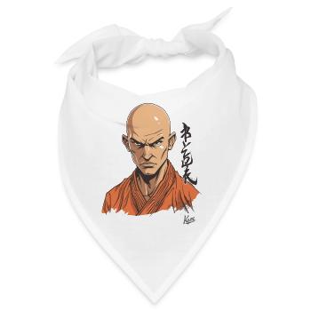 Falscher Shaolin-Mönch: Martial Arts Parodie - Bandana - Weiß - Vorne