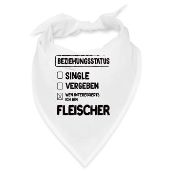 Fleischer Beziehungsstatus Fleischer Metzger - Bandana - Weiß - Vorne