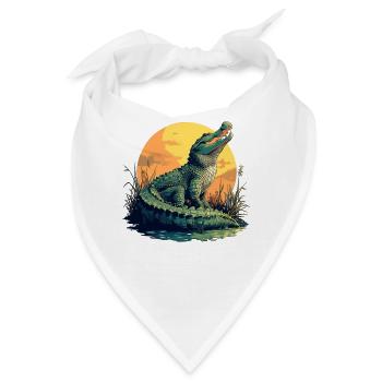 Alligatoren Alligator - Bandana - Weiß - Vorne