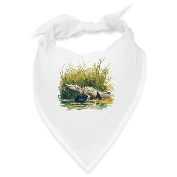 Alligatoren Alligator - Bandana - Weiß - Vorne