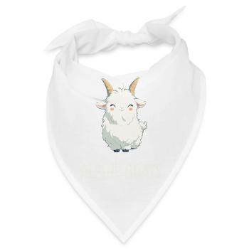Alpine Goat Bergziegen Bergziege - Bandana - Weiß - Vorne