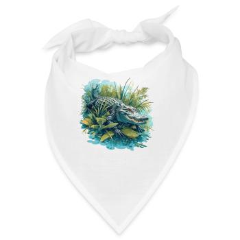 Alligatoren Alligator - Bandana - Weiß - Vorne