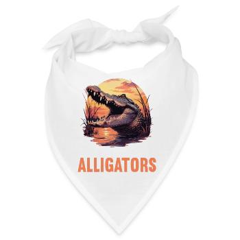 Alligatoren Alligator - Bandana - Weiß - Vorne