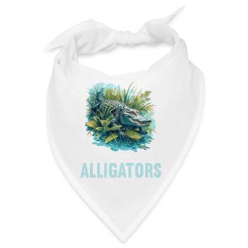 Alligatoren Alligator - Bandana - Weiß - Vorne