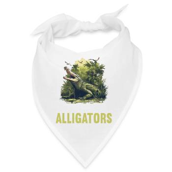 Alligatoren Alligator - Bandana - Weiß - Vorne