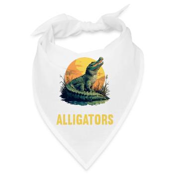 Alligatoren Alligator - Bandana - Weiß - Vorne