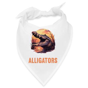Alligatoren Alligator - Bandana - Weiß - Vorne